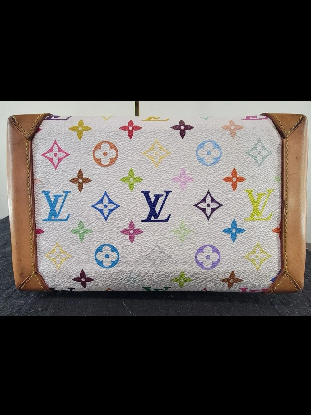 •LOUIS VUITTON• Vintage Monogram Takashi Murakami Multicolore Audra